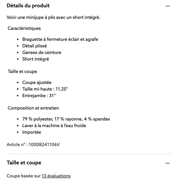 Mini jupe-short à plis - Mini pleated skirt with shorts - skort - Picture 3 of 6